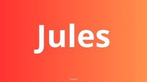 Prenom Jules