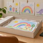 Les dessins des enfants s’accumulent : 5 idées pour les conserver sans envahir la maison