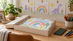 Les dessins des enfants s’accumulent : 5 idées pour les conserver sans envahir la maison